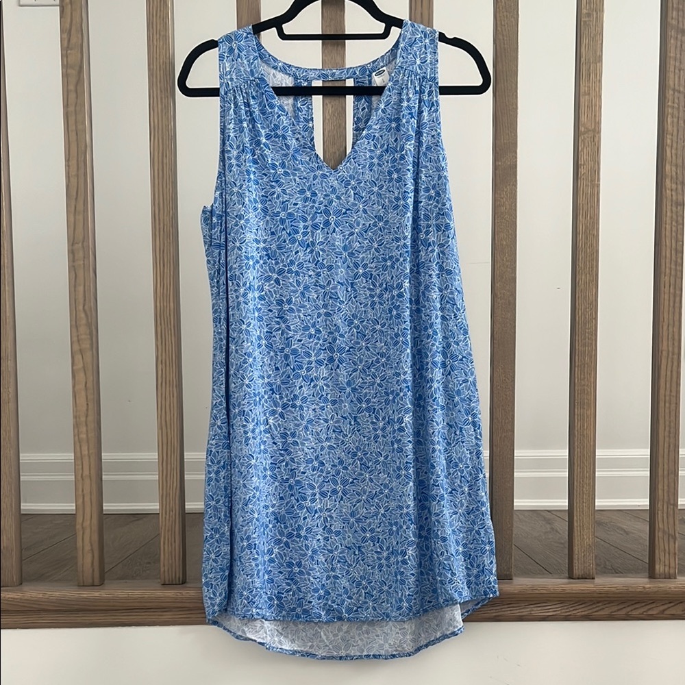 Old Navy Blue Floral Dress